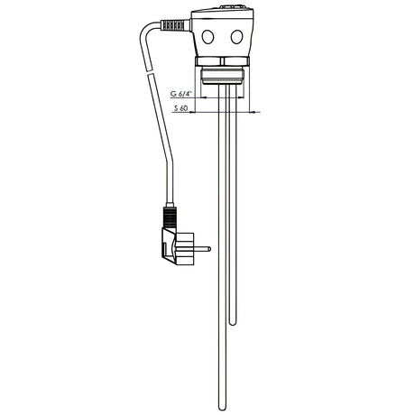 Warmwasserspeicher 120 L mit Incoloy 825 Heizstab 3 kW.