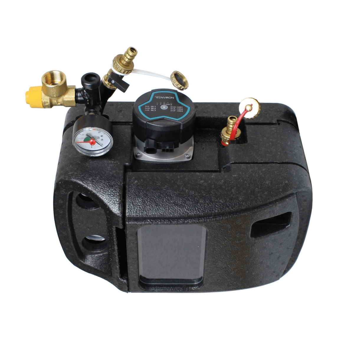 Solarstation Pumpengruppe Hocheffizienzpumpe.