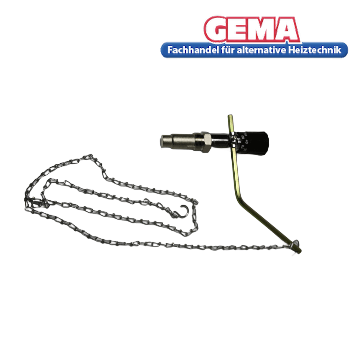 Regulus Feuerzugregler für Festbrennstoffkessel.