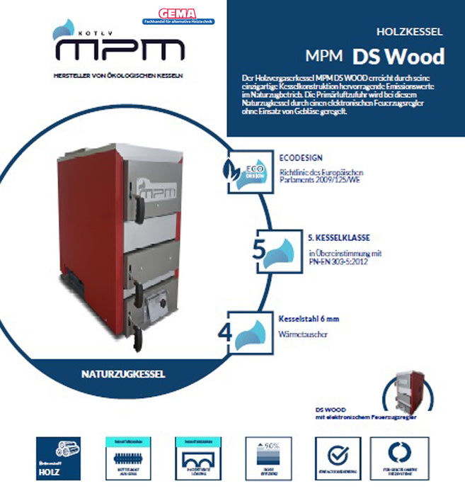 MPM DS WOOD 18 kW Festbrennstoffkessel