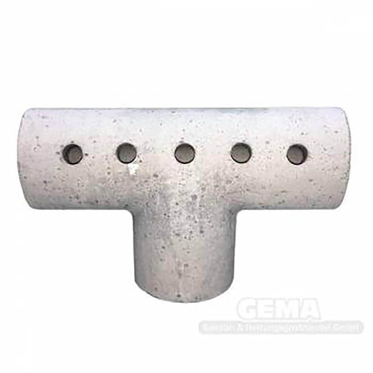 Viadrus U22 und U32 Schamottdüse für Tertiärluftzufuhr.