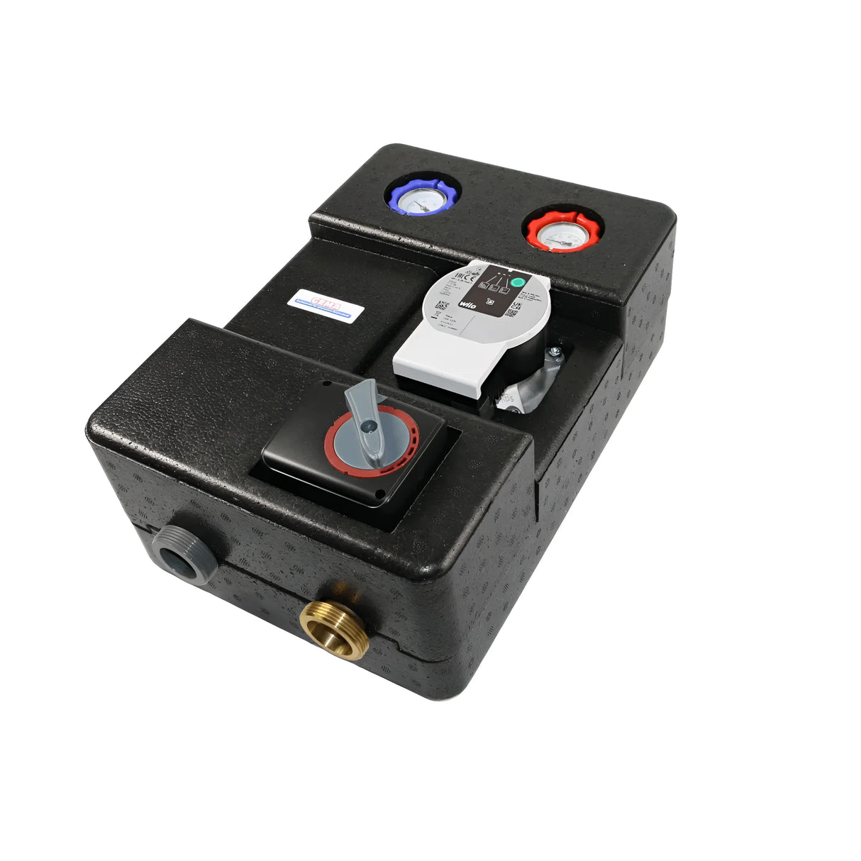 GEMA Pumpengruppe DN25 mit  Dreiwege-Mischventil.