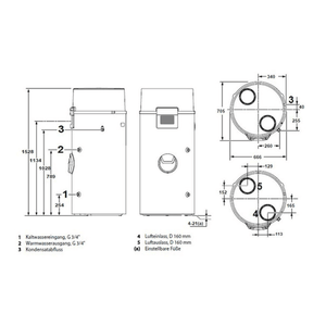Remeha Warmwasser-Wärmepumpe Azorra Ace 200 Liter 2,4 kW.