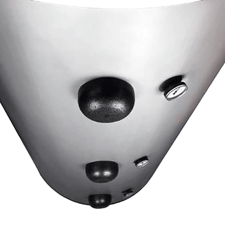 Pufferspeicher Isolierstopfen für  alle ungenutzten 1½ Zoll (55mm) Pufferanschlüsse.