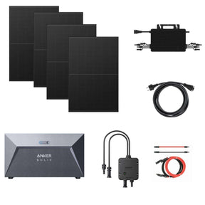 Balkonkraftwerk 1780Wp mit 1,6kW Speicher und Hoymiles HMS-1600-4T.