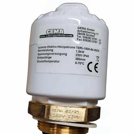 Elektroheizstab Pufferspeicher Solar Heizpatrone⚡1,5 | 2 kW.