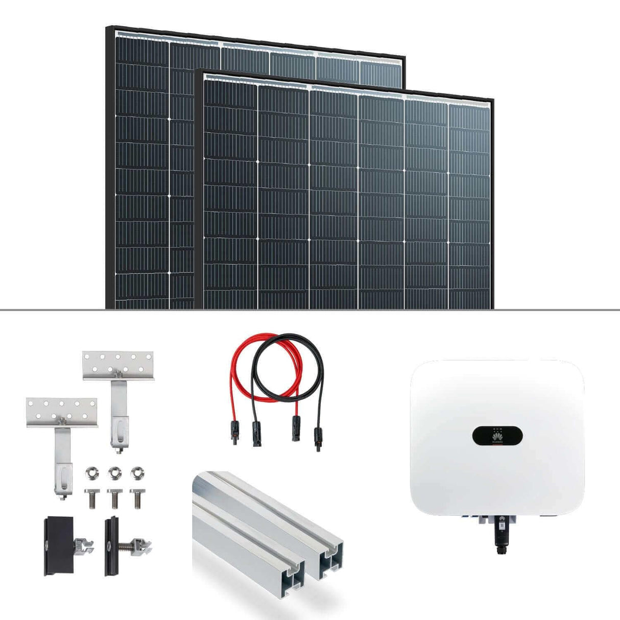 6 kWp Photovoltaik Anlage Trina Black Frame - Hybrid Wechselrichter Huawei - GEMA Shop