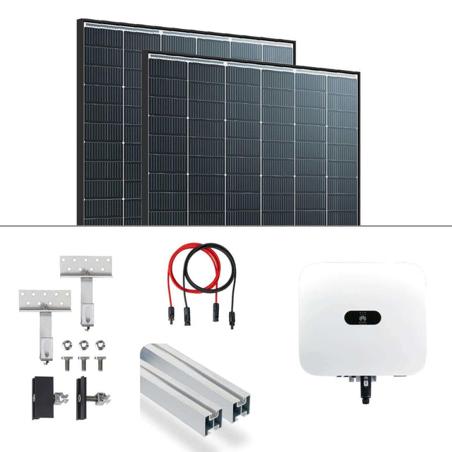 6 kWp Photovoltaik Anlage Trina Black Frame - Hybrid Wechselrichter Huawei - GEMA Shop
