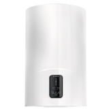 Ariston Lydos Warmwasserspeicher mit Digitalanzeige und Shower Ready Anzeige.