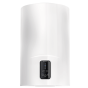 Ariston Lydos Warmwasserspeicher mit Digitalanzeige und Shower Ready Anzeige.