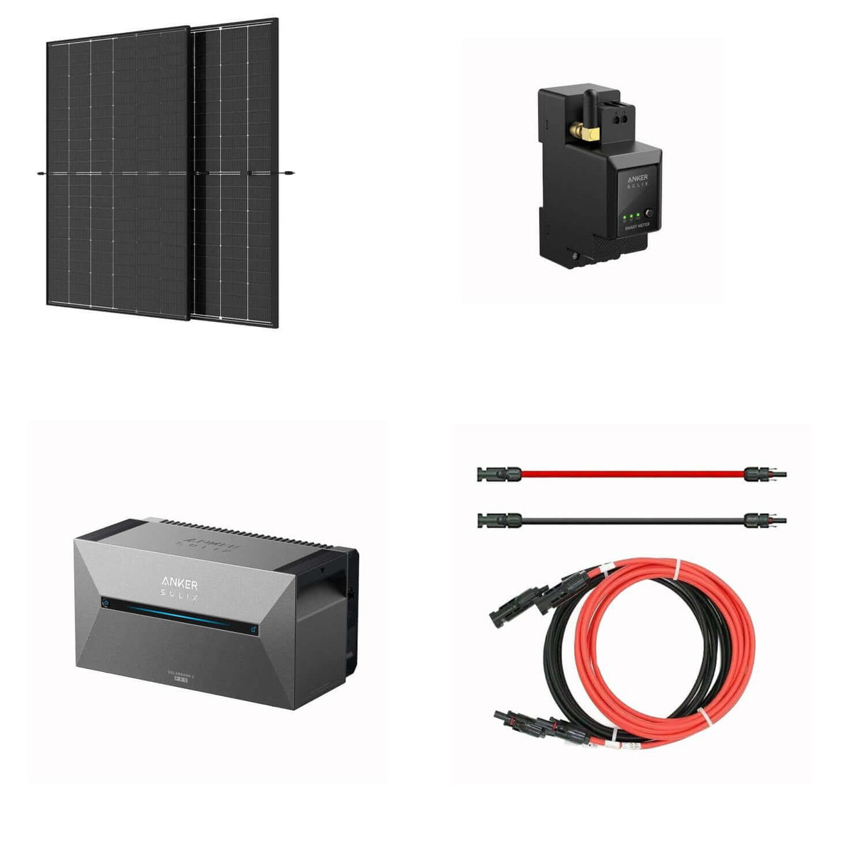 Trina Vertex Balkonkraftwerk 860Wp mit 1,6kWh Speicher Komplettset.