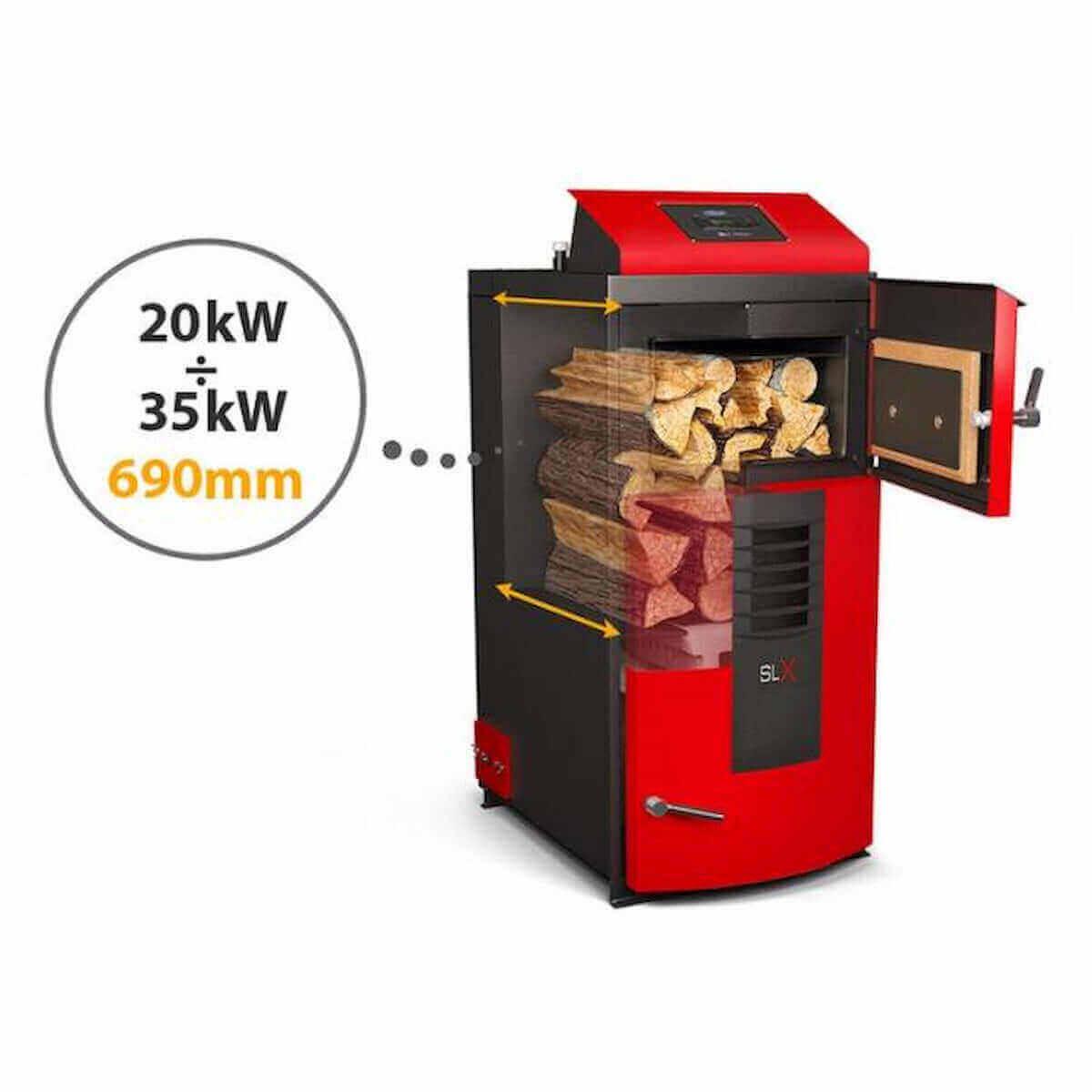 Attack SLX Kombi 30 kW - Holz- und Pelletkessel - Effizient heizen 🔥.