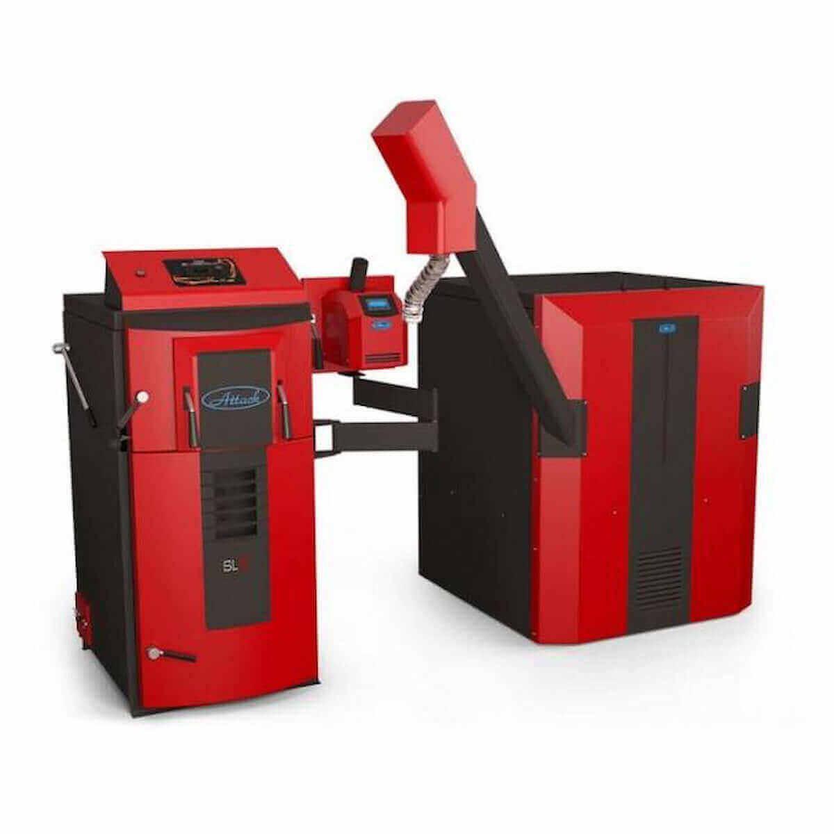 Attack SLX Kombikessel 20 kW – Holz und Pellets – Effizient & vielseitig 🔥.