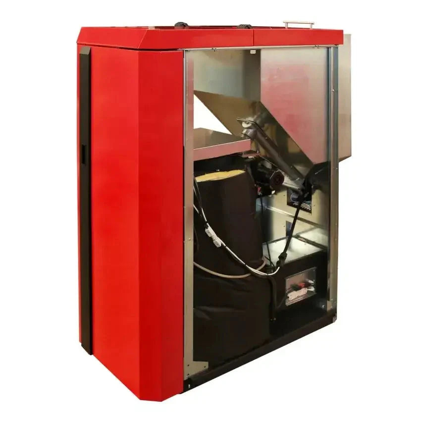 Thermoflux PID Logic Kombikessel 25 kW – Holz und Pellets 🔥🌿 Modernes Design.