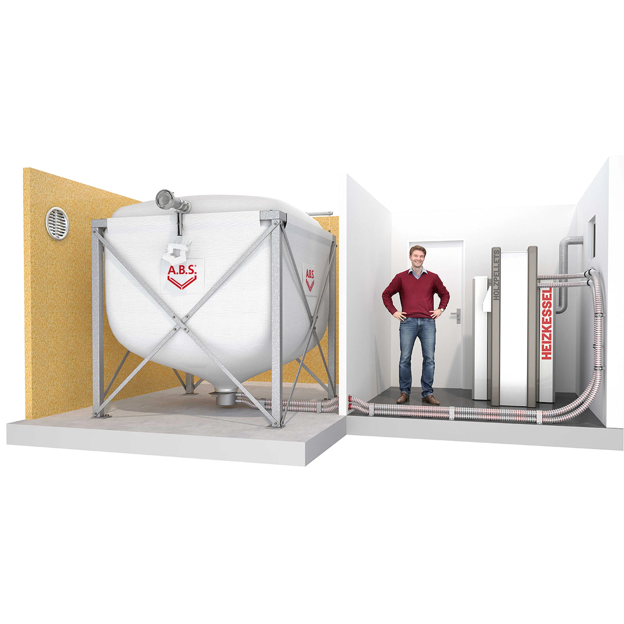 A.B.S. Silos za pelete Flexilo Standard