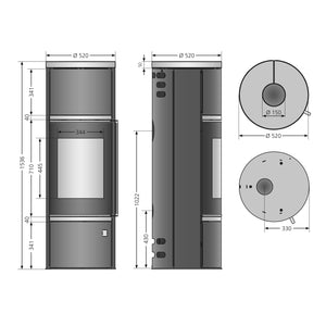Oranier Arena W+ 2.0 Speicherofen effizient und modern für nachhaltige Wärme in Wohnräumen