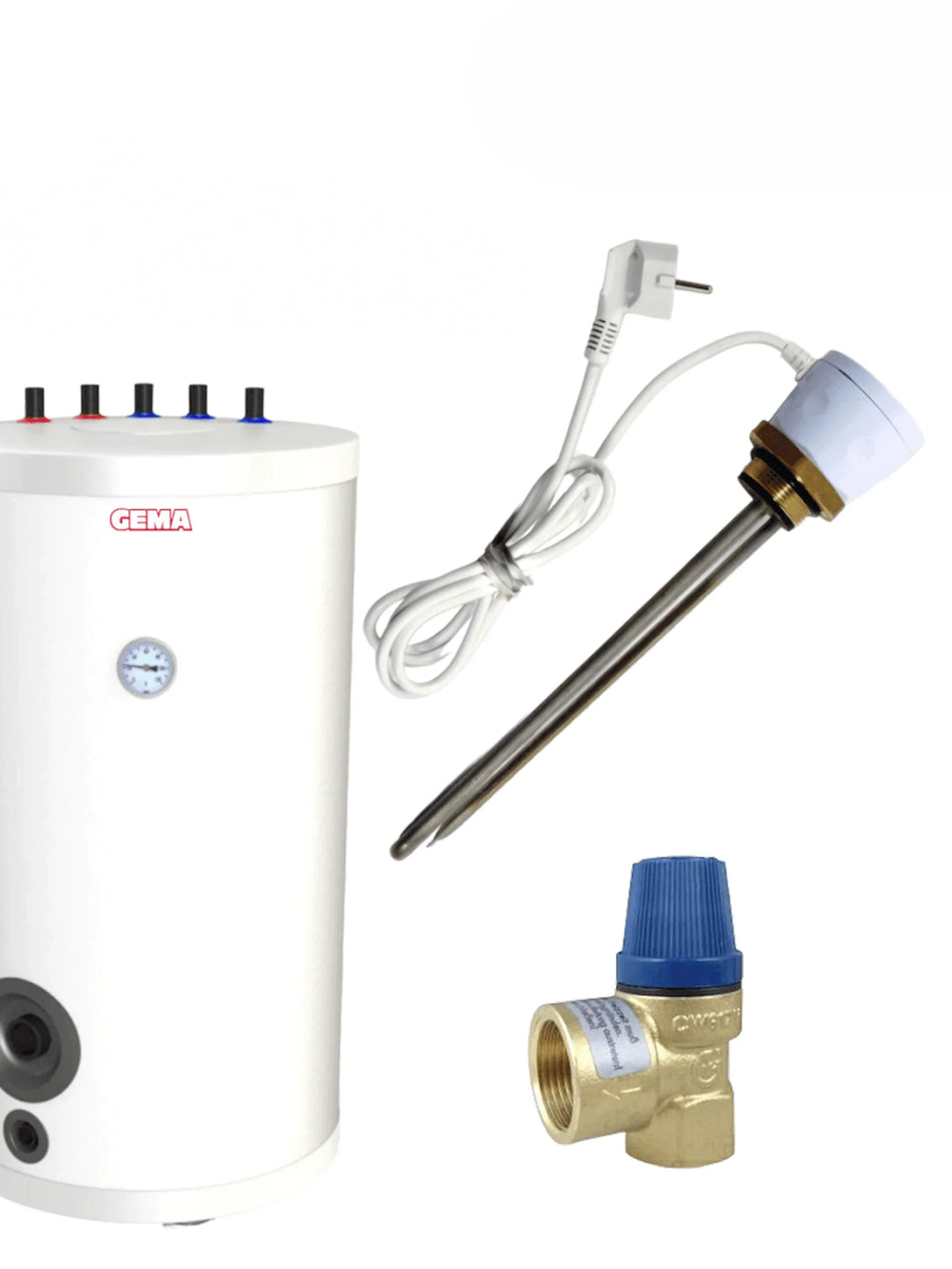 Trinkwasserspeicher mit leistungsstarkem Heizstab für effiziente Warmwasserbereitung und Energiespareffekt