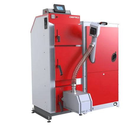 Komplettpaket Defro Komfort Ekopell 14 kW plus Hygienespeicher mit 1 Wärmetauscher.