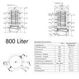 Hygienespeicher mit Solarregister & Isolierung A.