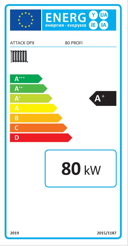 Træforgasningskedel Attack DPX 80 Profi 80 kW