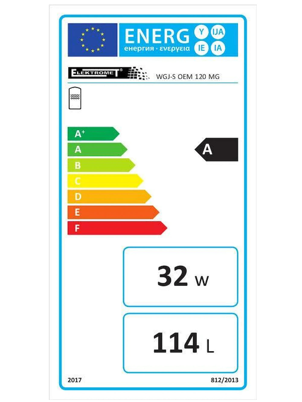 Trinkwasserspeicher 120 Liter plus Heizstab TERi 1,5 kW.