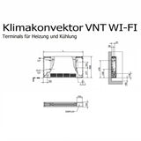 Toplinska pumpa radijator fan coil -klima izmjenjivač VNT WI-FI