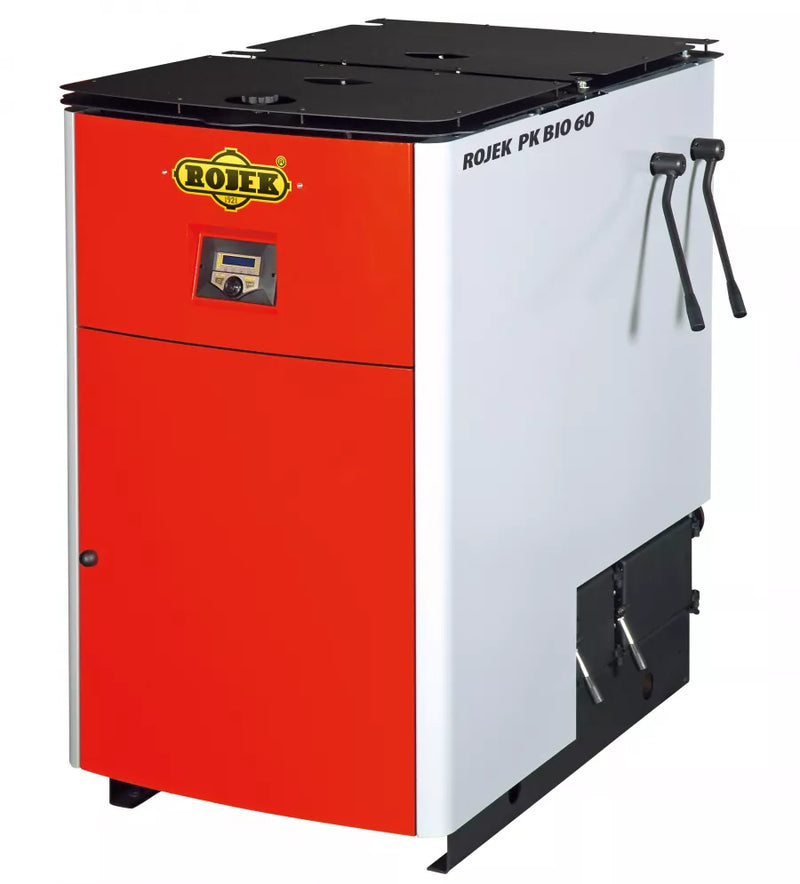 Cazan de gazeificare pe lemne ROJEK PK BIO 60 55 kW pentru busteni