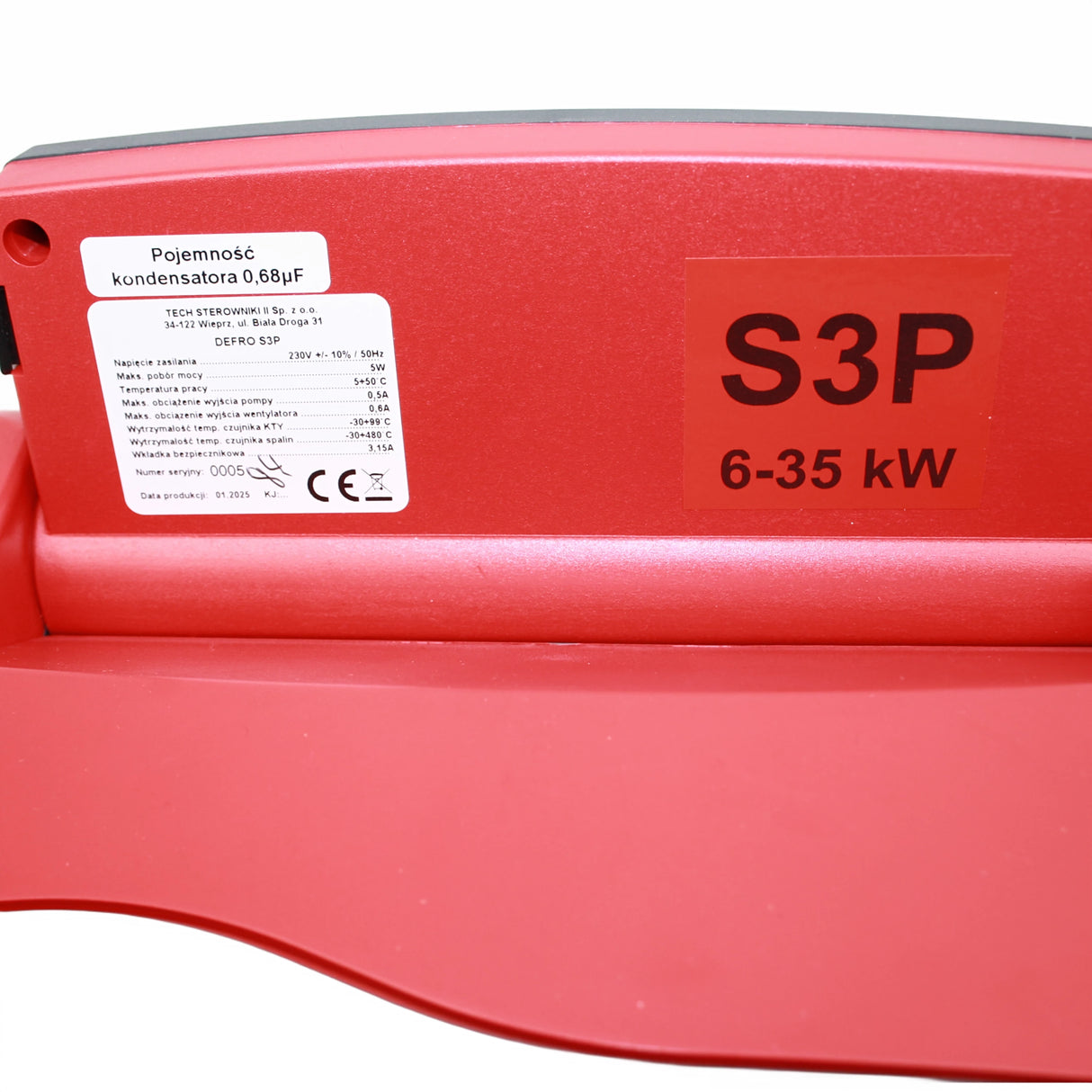 Control de la caldera de Defro S3P para Defro Optima Comfort más 3.9 kW