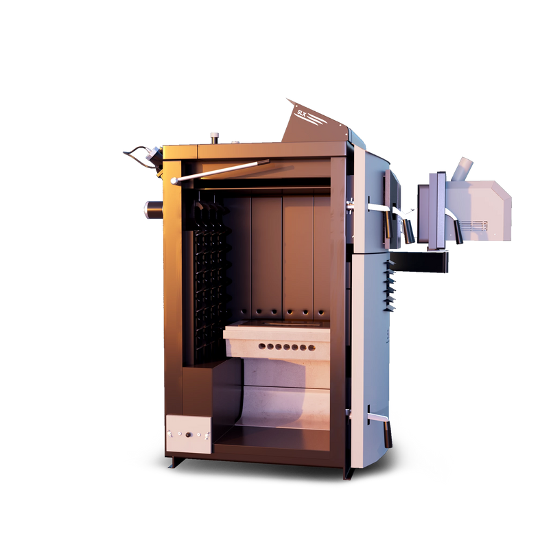 Caldeira combinada Attack SLX 20 kW – lenha e pellets – eficiente & versátil