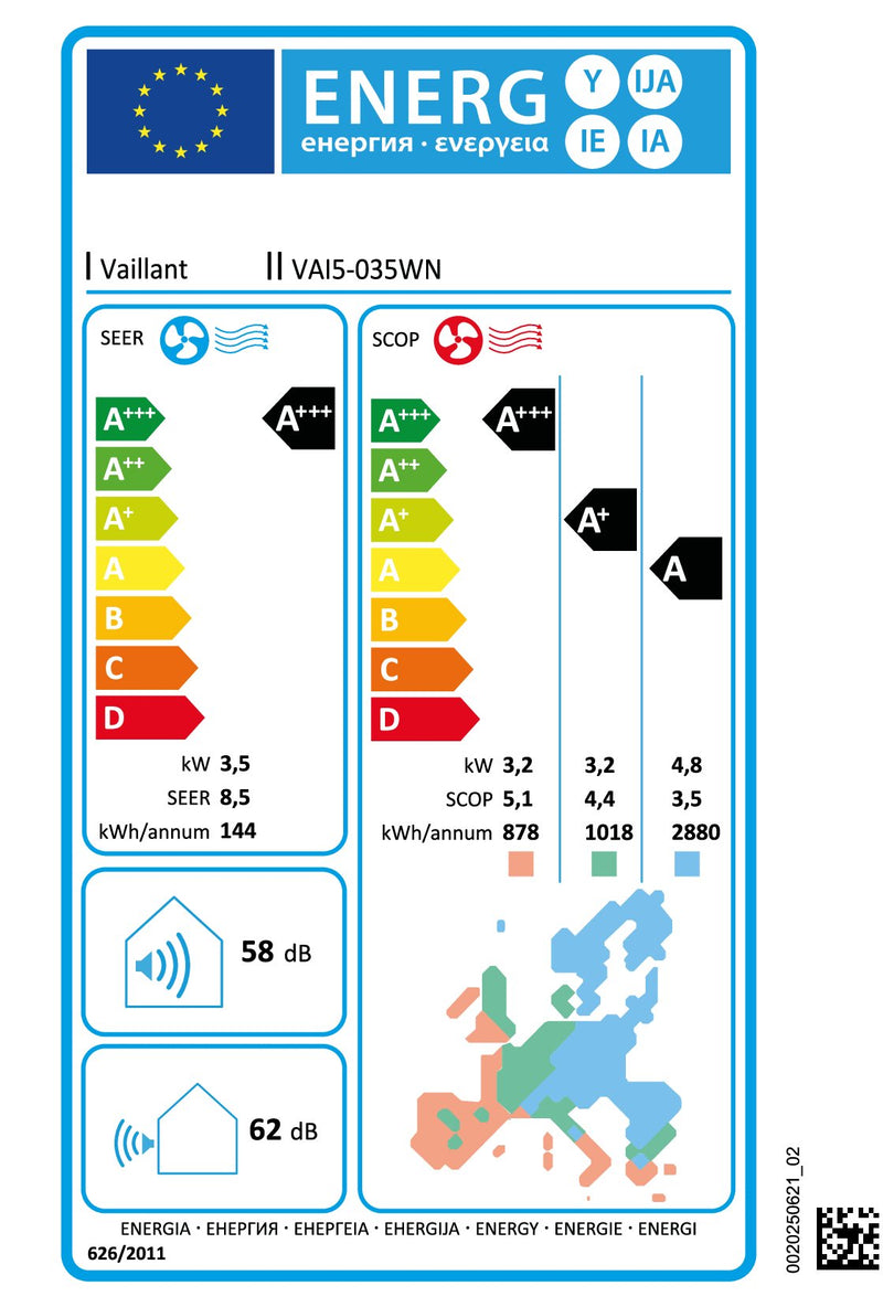 Klimagerät Vaillant climaVAIR exclusive VAI5-035WN 3,5 kW