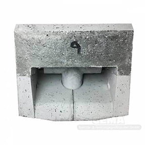 Viadrus U22 Schamottstein oben vorne.