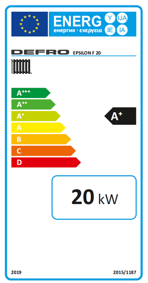 Defro Epsilon F Pelletkessel 20 kW mit autom. WT - Reinigung und Ascheaustragung - GEMA Shop
