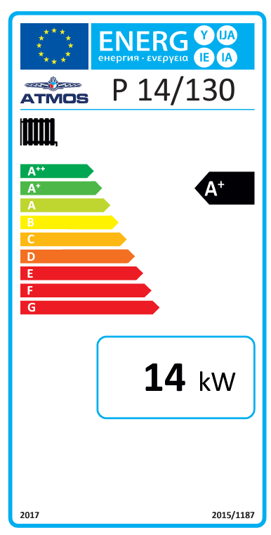 Pelletkessel ATMOS P14/130.