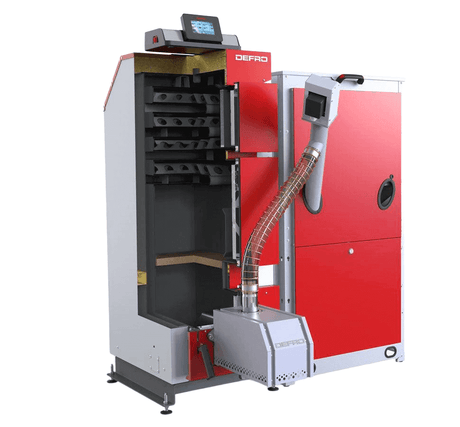 Kombi- Pelletkessel Defro Komfort Ekopell 14 kW für Pellet-/ Holzbetrieb.