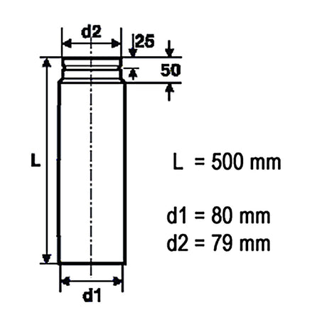 Rauchrohr für Pelletöfen.