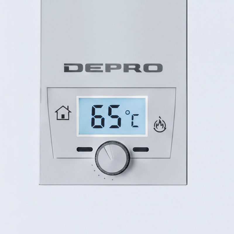 GEMA Shop Elektrokessel DEFRO DBE Optima mit digitalem Display und Drehregler zur Temperatursteuerung