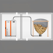 GEMA Shop HKS Lazar SmartFire Compact 11 Pelletkessel mit externem Pelletlager und automatischer Zuführung
