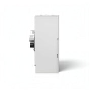 GEMA Shop HKS Lazar SmartFire SF11 Automatic Pelletkessel in Seitenansicht mit weißem Gehäuse