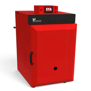 GEMA Shop IBC GK-7K öko 36 Holzvergaserkessel in Rot mit Touch-Display und robuster Gussgliederbauweise