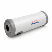 GEMA Shop MDC 400 Heizmodul-Grundkörper in Weiß mit grauen Endkappen für Zentralheizungsanlagen ohne Heizstab
