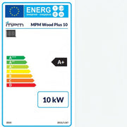 GEMA Shop Energieeffizienzlabel A+ für den MPM Wood Plus 10 kW Holzvergaserkessel