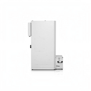 GEMA Shop Pelletkessel HKS Lazar SmartFire 11/130 Automatic in weiss, Seitenansicht mit Aschebehälter