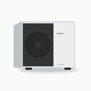 GEMA Shop Vaillant aroTHERM plus VWL 75/6 A S2 Luft-Wasser-Wärmepumpe in Weiß und Anthrazit für effizientes Heizen.