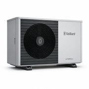 GEMA Shop Vaillant aroTHERM plus VWL 35/6 A S2 Luft-Wasser-Wärmepumpe in modernem, grauem Design für den Außenbereich
