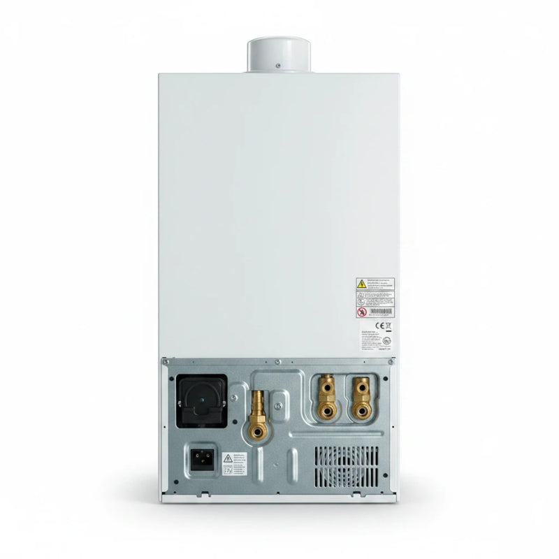 Vaillant eloBLOCK VE 12/14 EU I Elektrokessel von GEMA Shop mit sichtbaren Anschlüssen an der Unterseite