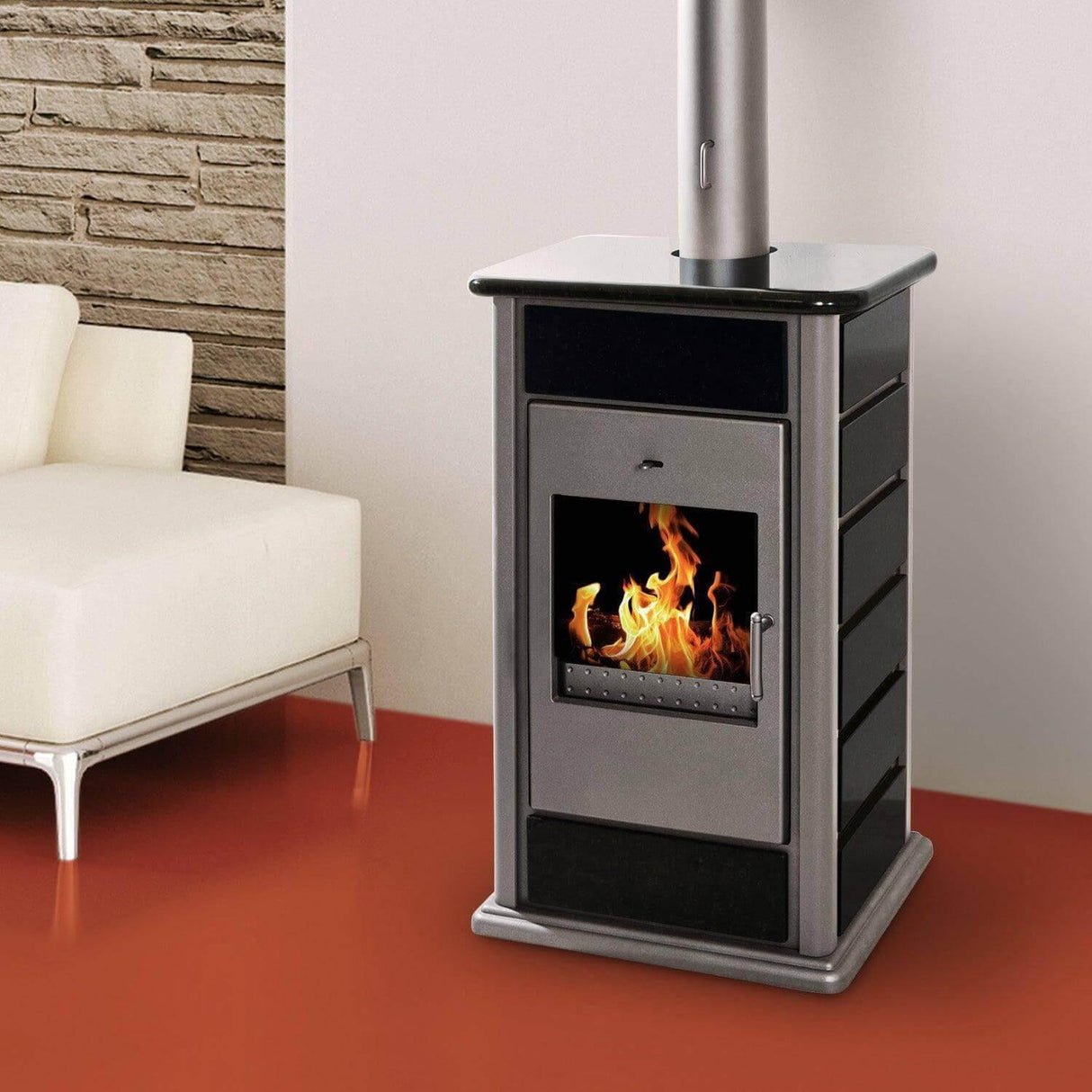 Kaminofen wasserführend - Alicante von Schmitzker 14,5 kW - GEMA Shop