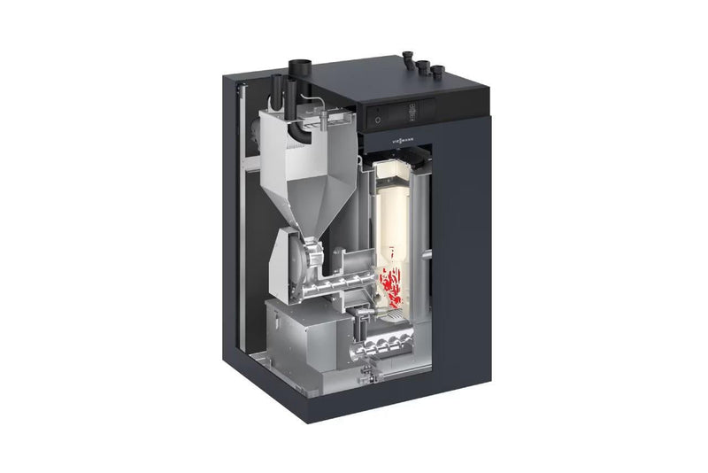 Pelletkessel Viessmann Vitoligno 300 - C Heizkessel vollautomatisch 12KW - GEMA Shop