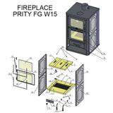 Водонапорна печка на дърва с отделение за печене Prity FGW15 - 19,8 kW
