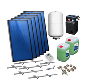 Solarpaket plana kollektorer AMX2.85 17.22 m² för snedtak - GEMA Shop