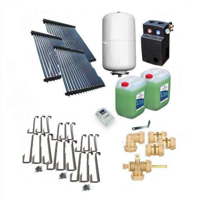 Solarpaket Röhrenkollektor HP30 Schrägdach 14,67 m² - GEMA Shop